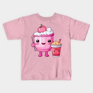 kawaii Ice cream  T-Shirt cute Candy food gilrl Kids T-Shirt